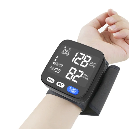 Fornecimento médico mais quente Máquina Digital Bp Monitor de pressão arterial de pulso com certificado CE/ISO 13485/510K