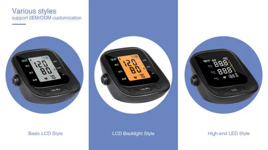 Monitor de pressão arterial digital automático médico aprovado pela CE e FDA para braço superior